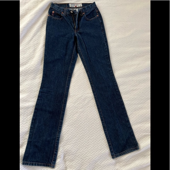 GUESS Vintage  Jeans bootleg low waist 060 bootleg jeans 100% cotton - Picture 4 of 6